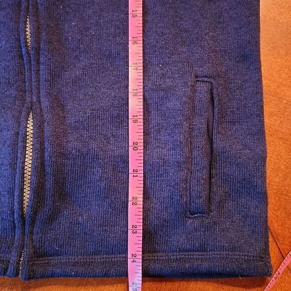 Cat & Jack Hooded Full-Zip Up Uniform Cardigan Sweater, Girls 12/14, Navy Blue - Picture 4 of 7